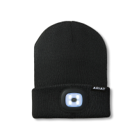 Ariat Mens 10064020 Headlight Beanie - Black One Size Fits All