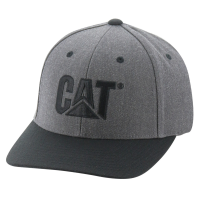 CAT Mens 1120235 Closeout Wool Logo Cap - Dark Heather Grey One Size Fits All