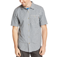 Timberland PRO Mens A1P17 Plotline Short Sleeve Work Shirt - Spruce Old Town Plaid Small Regular