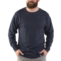 Jack Rivet Mens JR1009 Lined Long Sleeve T-Shirt - Navy Heather Large Regular