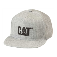 CAT Men's 1120105 Sheridan Flat Bill Cap - Heather Gray One Size Fits All