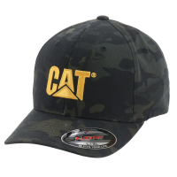 CAT Mens W01700 Trademark Stretch Fit Cap - Night Camo L/XL