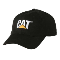 CAT Mens W01700 Trademark Stretch Fit Cap - Black S/M