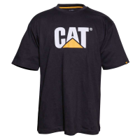 CAT Mens 1510305 Tm Logo T-Shirt - Black 2X-Large Regular