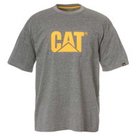 CAT Mens 1510305 Tm Logo T-Shirt - Dark Heather Grey Medium Regular