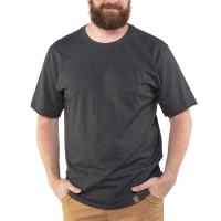 Jack Rivet Mens JR1010 Stockton Short Sleeve T-Shirt - Charcoal Heather 2X-Large Tall