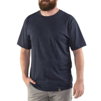 Jack Rivet Mens JR1010 Stockton Short Sleeve T-Shirt - Navy Heather 2X-Large Regular