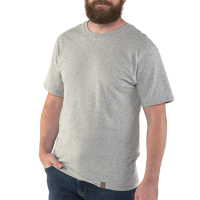 Jack Rivet Mens JR1010 Stockton Short Sleeve T-Shirt - Light Grey Heather Large Regular