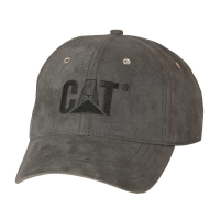 CAT Men's W01434 Trademark Microsuede Cap - Graphite One Size Fits All