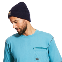 Ariat Mens 10024507 Rebar Watch Cap - Navy One Size Fits All
