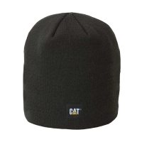 CAT Men's 1120038 Logo Knit Cap - Black One Size Fits All