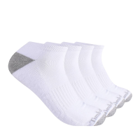 Timberland PRO Men's TB177693TB Performance Cushioned No Show Sock - 4 Pack - White One Size Fits All