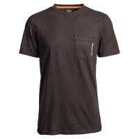 Timberland PRO Mens A1HNS Closeout Base Plate Blended Short Sleeve T-Shirt - Dark Brown Small Regular