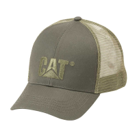 CAT Mens 1120062 Raised Logo Cap - Olive One Size Fits All