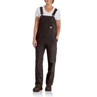Carhartt  102438 Factory 2nd Women's Crawford Double Front Bib Overall - Unlined - Dark Brown X-Small Short