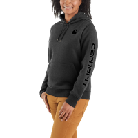 Carhartt  102791 Women's Clarksburg Graphic Sleeve Pullover Sweatshirt - Carbon Heather Medium Regular