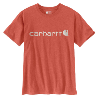 Carhartt  103592 WK195 Women's Workwear Logo Short Sleeve T-Shirt - Earthen Clay Heather Medium Regular