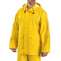 Carhartt Mens 103508 Factory 2nd Midweight Waterproof Rainstorm Jacket - Yellow 4X-Large Regular