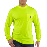 Carhartt Mens 100494 Factory 2nd Force Color Enhanced Long Sleeve T-Shirt - Bright Lime 4X-Large Regular