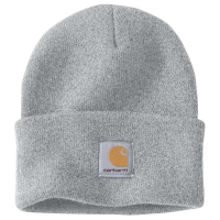 Carhartt | Men's A18 Factory 2nd Acrylic Watch Cap | Heather Gray | One Size Fits All | 100% Acrylic Knit | Beanie | Dungarees