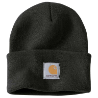 Carhartt | Men's A18 Factory 2nd Acrylic Watch Cap | Black | One Size Fits All | 100% Acrylic Knit | Beanie | Dungarees