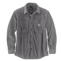 Carhartt Men's 104916 Loose Fit Heavyweight Jersey Lined Long Sleeve Shirt - Steel Large Regular