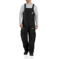 Carhartt Mens 104461 Factory 2nd Yukon Extremes Insulated Bib Overall - Black Large Tall