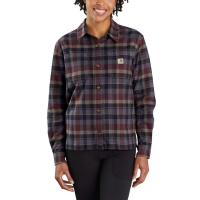 Carhartt  104972 Rugged Flex Loose Fit Midweight Flannel Long-Sleeve Plaid Shirt - Port 2X-Large Plus