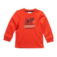 Carhartt  CA6218 Long Sleeve Crewneck Outdoor Sport Tee - Boys  - Fiesta 3 Toddler