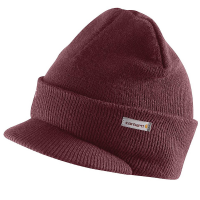 Carhartt Men's A164 Closeout Winter Knit Hat With Visor - Port One Size Fits All