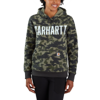 Carhartt  105082 Relaxed Fit Midweight Camo Sleeve Graphic Sweatshirt - Black Blind Duck Camo 3X-Large Plus