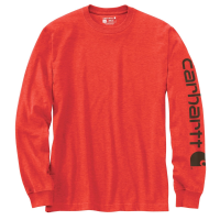 Carhartt | Men's K231 Long Sleeve Logo T-Shirt | Currant Heather | 4X-Large Regular | Original Fit | 100% Cotton | 6.75 Ounce | Dungarees