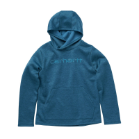 Carhartt  CA9849 Force Fleece Long Sleeve Graphic Sweatshirt - Girls - Blue Coral Heather  Large (14)