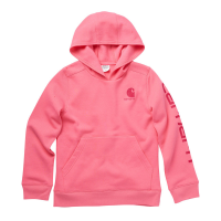 Carhartt  CA9835 Long Sleeve Graphic Sweatshirt - Girls - Pink Lemonade Large (14)