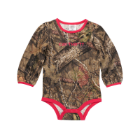 Carhartt  CA9843 Long Sleeve Camo Bodysuit - Girls - Mossy Oak 12 Months