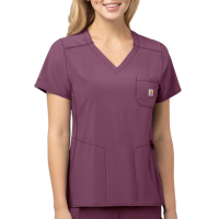 Carhartt  C12610 Women's Force Modern Fit Chest Pocket Top - Amethyst X-Small Regular