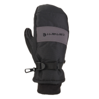 Carhartt Mens A616 Waterproof Mitt Glove - Grey/Black 2X-Large