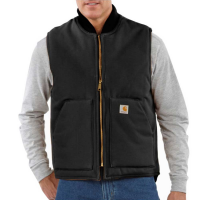 Carhartt Mens V01 Factory 2nd Arctic Vest - Arctic Quilt Lined - Black 4X-Large Tall