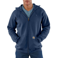 Carhartt Mens K122 Factory 2nd Midweight Zip Front Hooded Sweatshirt - New Navy 2X-Large Regular