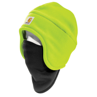 Carhartt Mens A202 Fleece 2-n-1 Headwear - Bright Lime One Size Fits All