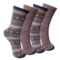 Carhartt  WA5546-4 Women's Cold Weather Wool Blend Sock - 4 Pack - Purple Medium