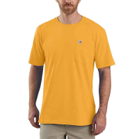 Carhartt Mens 104266 Closeout Relaxed Fit Short Sleeve T-Shirt - Sun Beam 2X-Large Regular