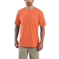 Carhartt Mens 104266 Closeout Relaxed Fit Short Sleeve T-Shirt - Red Clay Medium Regular