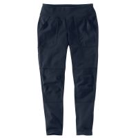 Carhartt | Women's 102482 Force'Utility Knit Pant | Navy | 2X-Large Short | Slim Fit | FastDry'Technology | 10 Ounce | Dungarees