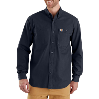 Carhartt Men's 103321 Closeout Rugged Flex Rigby Long Sleeve Work Shirt - Navy 3X-Large Regular