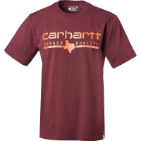 Carhartt Mens 105332 Factory 2nd Relaxed Fit Heavyweight Texas Graphic T-Shirt - Port X-Large Regular