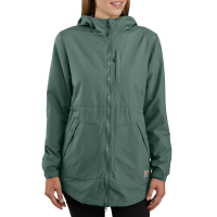 Carhartt  104221 Closeout Women's Rain Defender Coat - Musk Green 3X-Large Plus