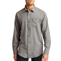 Timberland PRO Mens A1V49 Closeout Woodfort Midweight Flannel Work Shirt - Charcoal Heather Large Regular