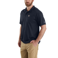 Carhartt Mens 105293 Force Relaxed Fit Lightweight Short-Sleeve Pocket Polo - Navy 2X-Large Tall