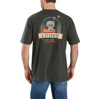 Carhartt Mens 105184 Loose Fit Heavyweight Short Sleeve Dog Graphic T-Shirt - Peat 4X-Large Regular